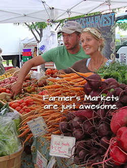 Use local famers markets for your fundraiser event menu