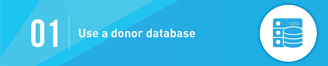 Use a Donor Database