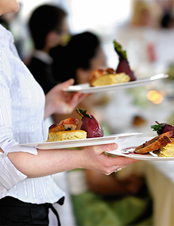 Using a caterer for your fundraising event menu