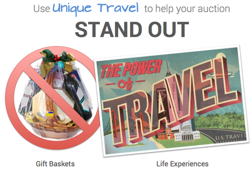 Use Unique Auction Travel Packages to Generate More Auction Revenue