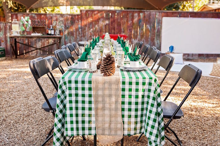 Table During a Glamping Gateway Summer Fundraiser