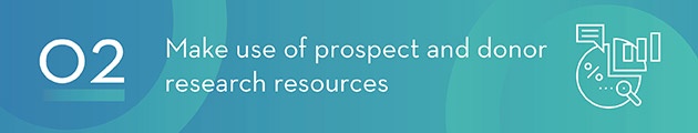 Use Prospect and Donor Research Resources