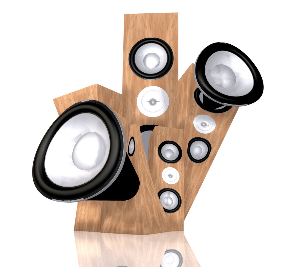 abstract music illustration with speakers over white.jpeg
