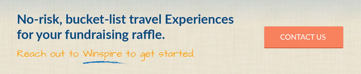 No-risk, bucket-list travel Experiences for your fundraising raffle. Reach out to Winspire to get started. Contact us.